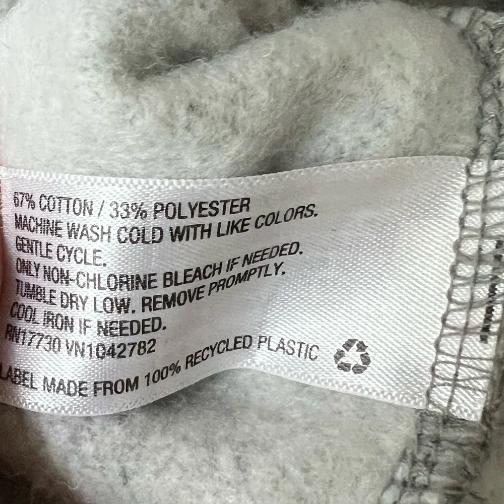 Wild Fable Women’s Heather Gray Cropped Hoodie Sweatshirt Size L Athleisure - Picture 5 of 5